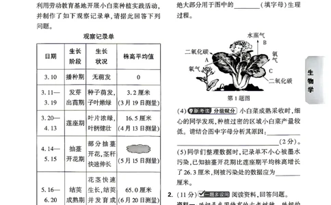 小卷_中考押题2026《中考押题》系列（9科全套实时更新中）_万唯2026版初中《万唯黑白卷》地生（陕西）