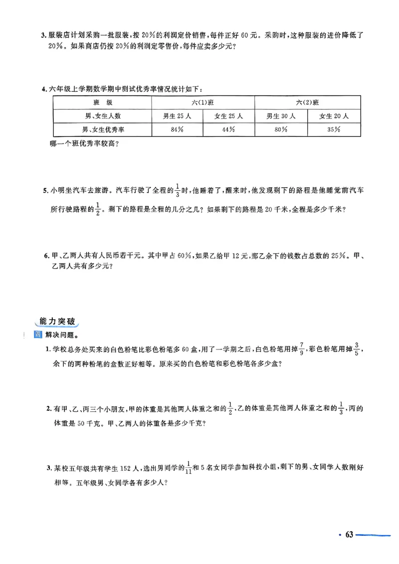 小升初数学《阳光同学冲刺48天》测评版_小升初冲刺48天（语数英）_小升初数学《阳光同学冲刺48天》