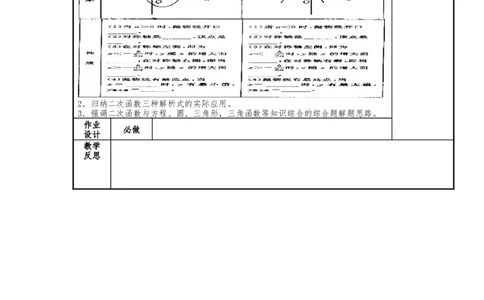 人教版九年级上册第22章《二次函数》小结与复习（2）教案_人教版数学九年级上册_版本二_九年级数学上册（人教版）_教学设计_教案多套_九年级上册教案选择2