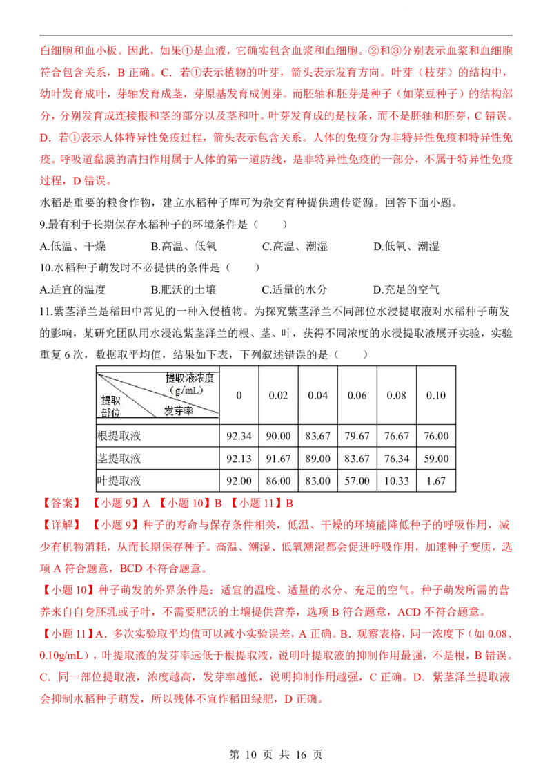 生物(陕西卷)_中考押题2026《中考押题》系列（9科全套实时更新中）_2026版中考《考前押测卷》地区版（地生）_2026《生物中考&bull;考前押题卷》地区版