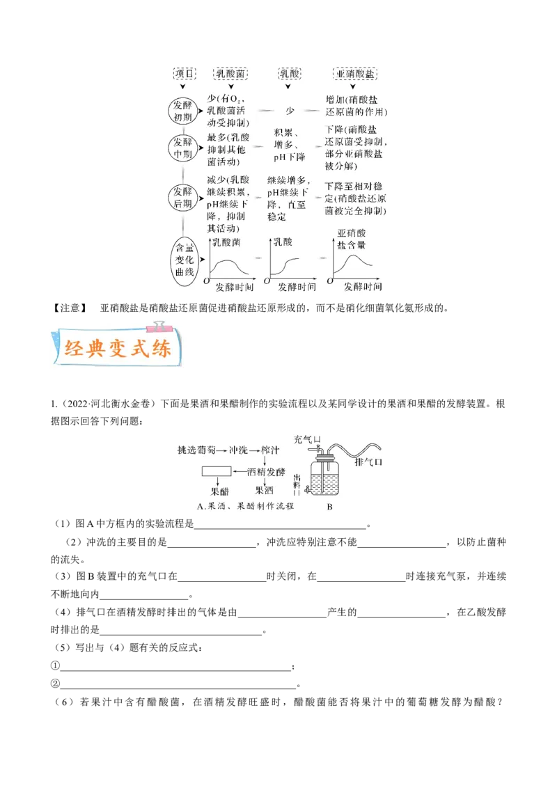 考向26发酵工程-备战2023年高考生物一轮复习考点微专题（全国通用）（解析版）(1)_通用版（老高考）复习资料_2023年复习资料_一轮复习