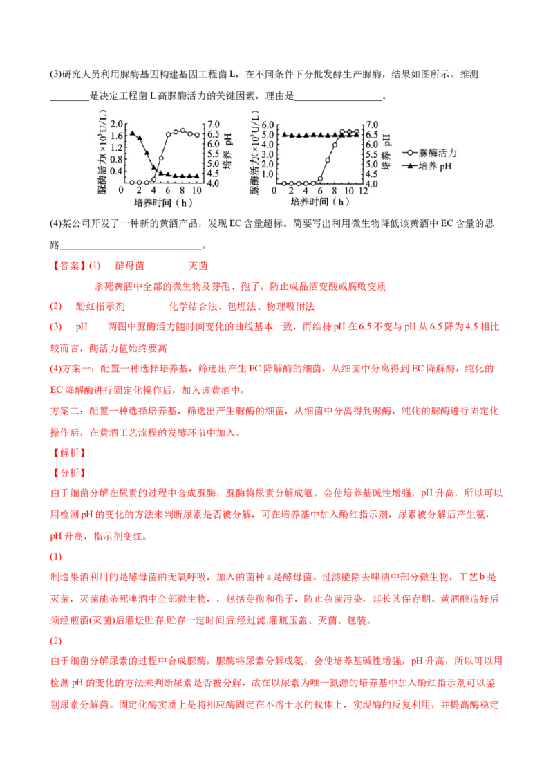 考向26发酵工程-备战2023年高考生物一轮复习考点微专题（全国通用）（解析版）(1)_通用版（老高考）复习资料_2023年复习资料_一轮复习