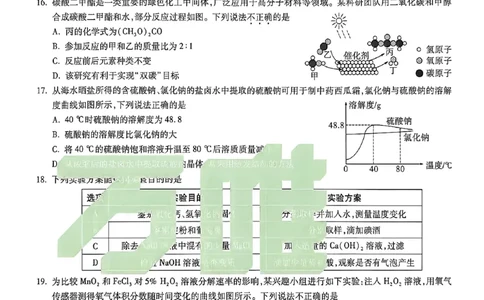 苏州白卷化学_中考押题2026《中考押题》系列（9科全套实时更新中）_万唯2026版初中《万唯黑白卷》7科全套（苏州）