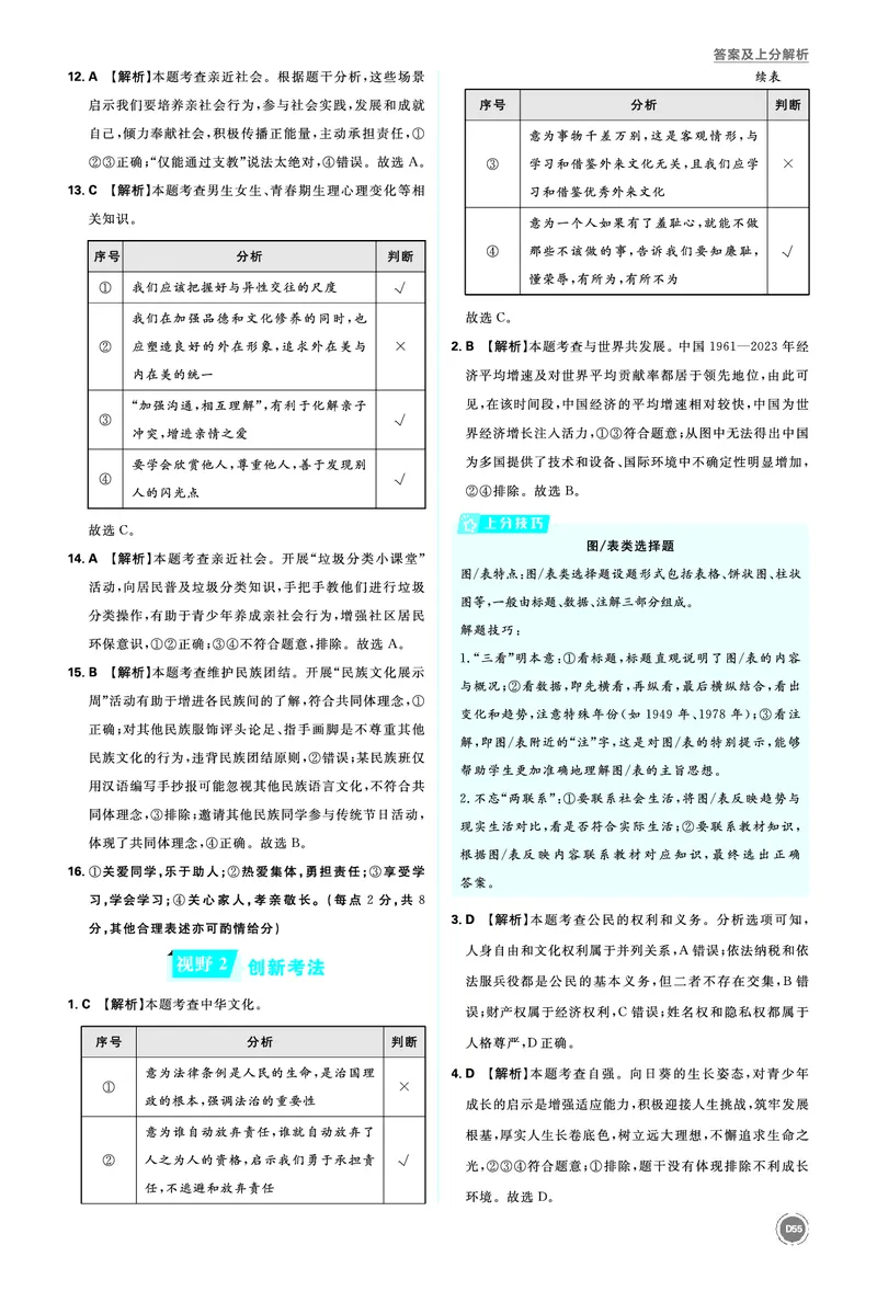 第三部分新视野_2026中考押题卷合集_2026新中考中考全科资料_2026《中考道法&bull;必刷真题分类》主书+答案