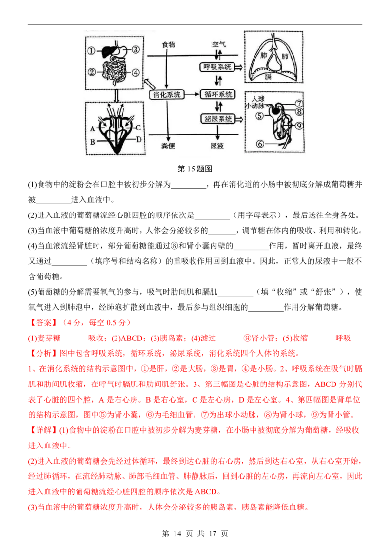 生物(辽宁卷)_中考押题2026《中考押题》系列（9科全套实时更新中）_2026版中考《考前押测卷》地区版（地生）_2026《生物中考&bull;考前押题卷》地区版