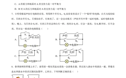 物理(山西卷)(考试版)_中考押题2026《中考押题》系列（9科全套实时更新中）_2026版中考《金卷考前预测卷》全国多地区版（物理）_物理(山西卷)