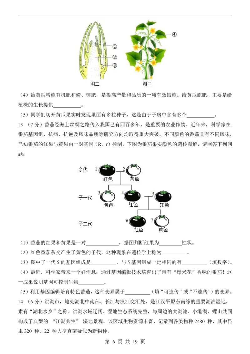 生物(湖北卷)_中考押题2026《中考押题》系列（9科全套实时更新中）_2026版中考《考前押测卷》地区版（地生）_2026《生物中考&bull;考前预测卷》地区版