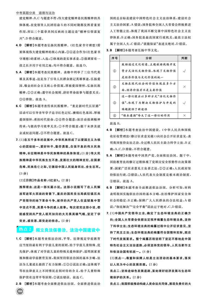 第二部分热点_2026中考押题卷合集_2026新中考中考全科资料_2026《中考道法&bull;必刷真题分类》主书+答案