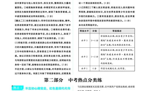第二部分热点_2026中考押题卷合集_2026新中考中考全科资料_2026《中考道法&bull;必刷真题分类》主书+答案