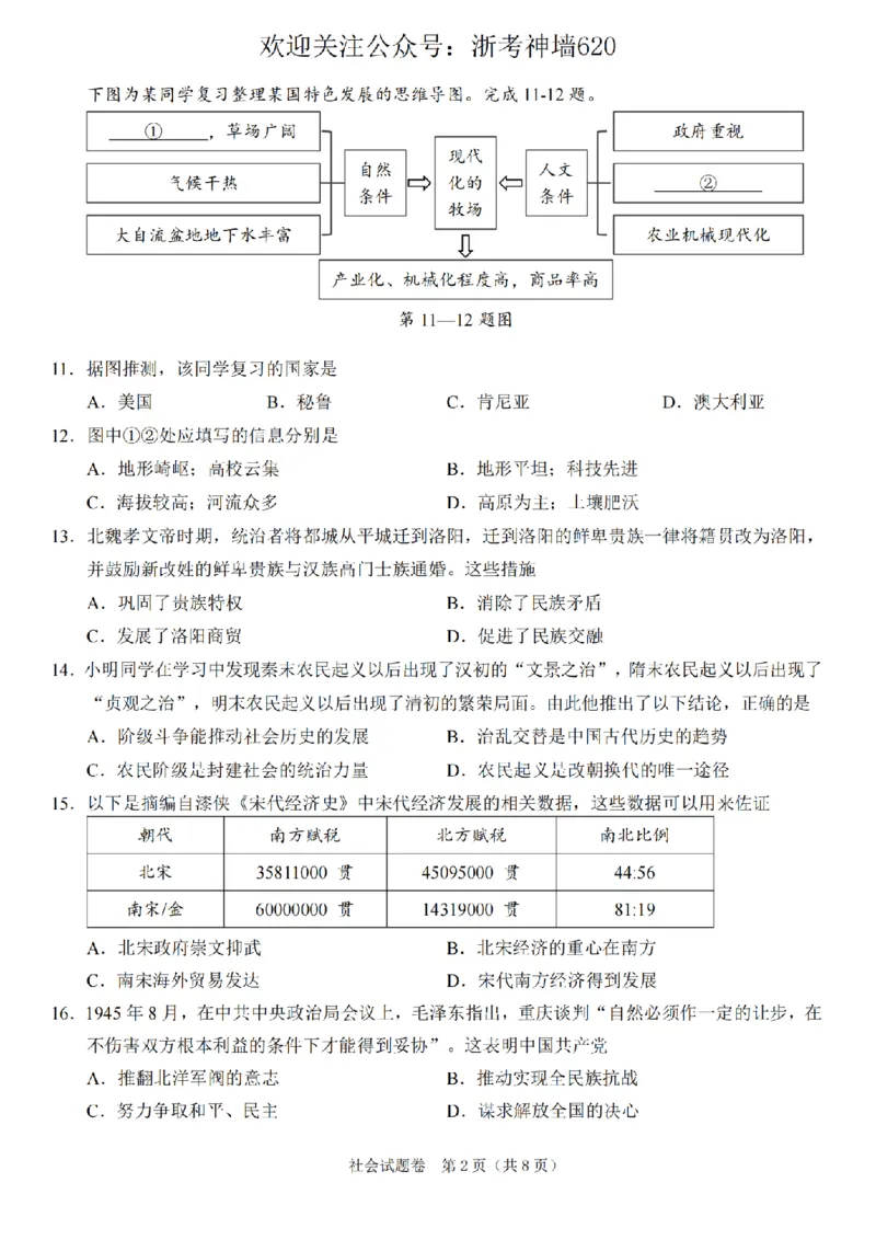 社会卷-2604绍兴一模_中考押题2026《中考押题》系列（9科全套实时更新中）_浙江2026版中考《浙江一模二模》多地区全套（浙江）_2604绍兴一模