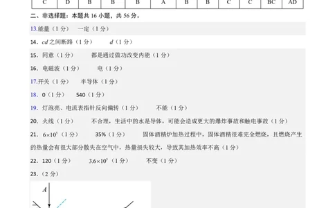 物理(黑龙江卷)(参考答案)_中考押题2026《中考押题》系列（9科全套实时更新中）_2026版中考《金卷考前预测卷》全国多地区版（物理）_物理(黑龙江卷)
