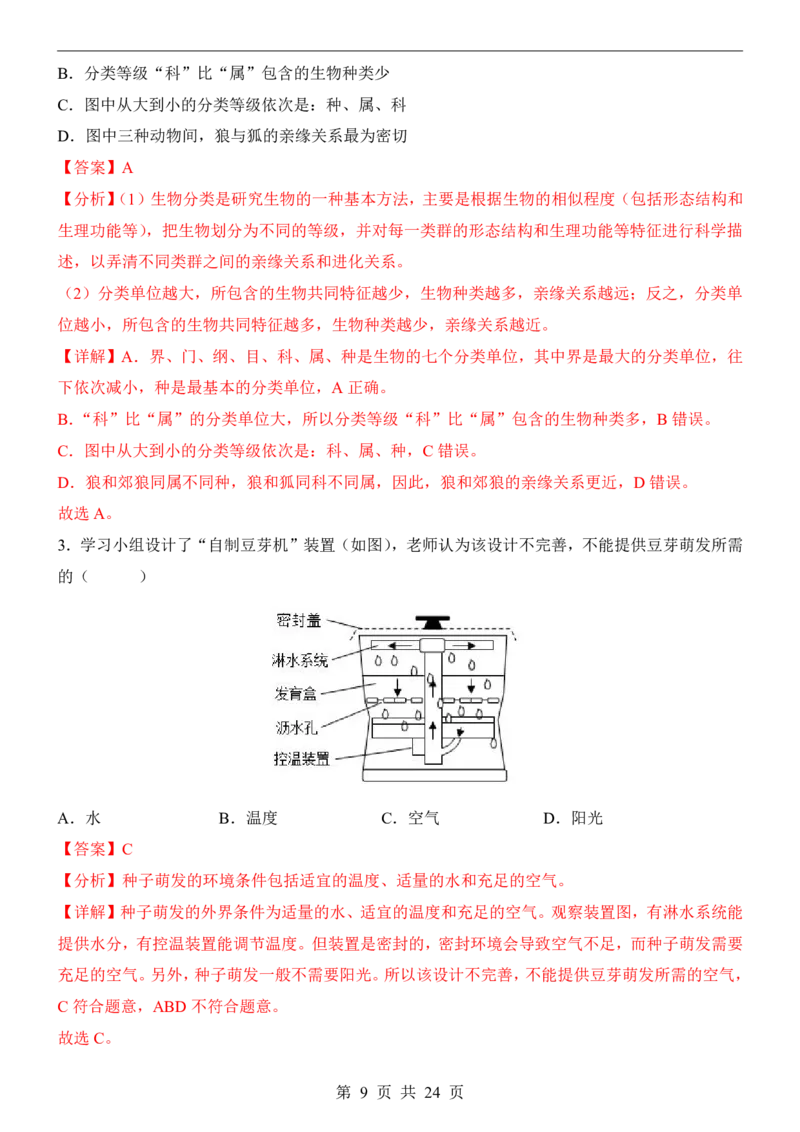生物(广西卷)_中考押题2026《中考押题》系列（9科全套实时更新中）_2026版中考《考前押测卷》地区版（地生）_2026《生物中考&bull;考前预测卷》地区版