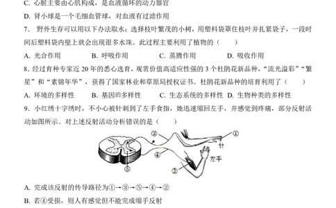 生物(天津卷)_中考押题2026《中考押题》系列（9科全套实时更新中）_2026版中考《考前押测卷》地区版（地生）_2026《生物中考&bull;考前押题卷》地区版