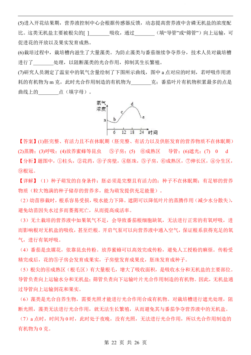 生物(全国通用)_中考押题2026《中考押题》系列（9科全套实时更新中）_2026版中考《考前押测卷》地区版（地生）_2026《生物中考&bull;考前押题卷》地区版