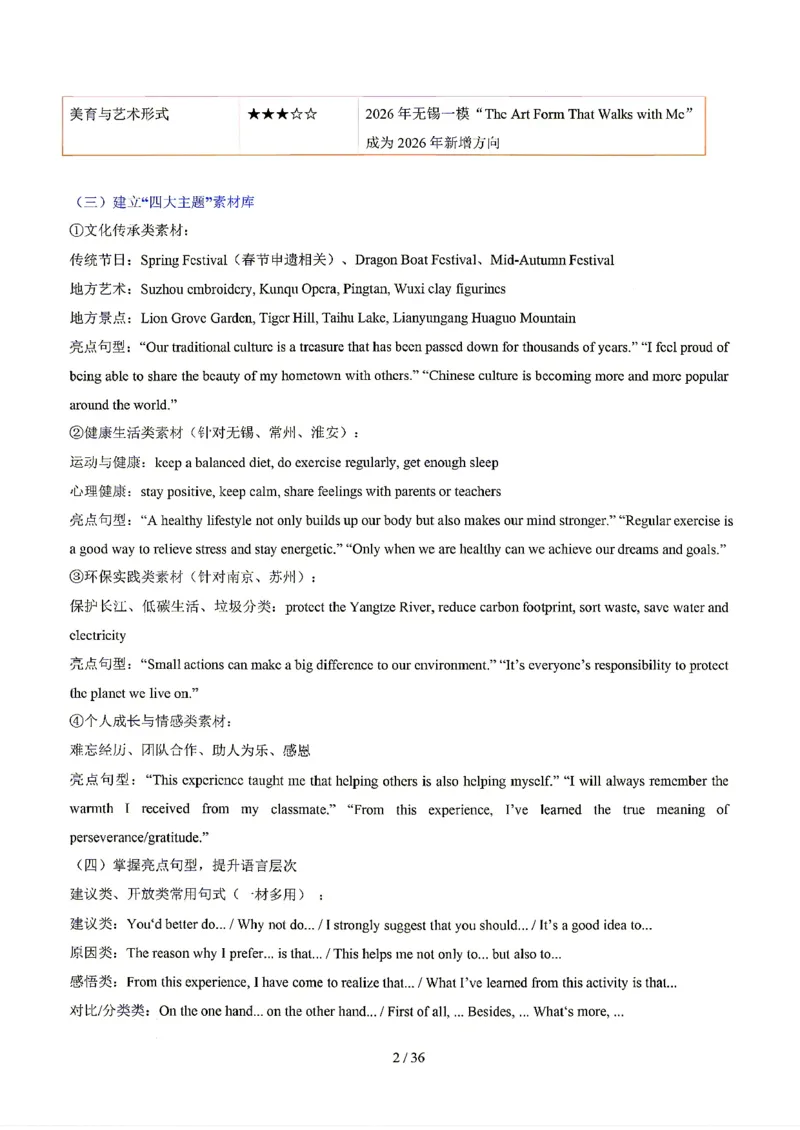 江苏_中考作文押题2026年中考英语书面表达考(1)_中考押题2026《中考押题》系列（9科全套实时更新中）_2026版中考《书面表达作文押题预测》英语（各地方版）