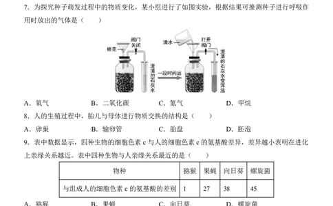 生物(天津卷)_中考押题2026《中考押题》系列（9科全套实时更新中）_2026版中考《考前押测卷》地区版（地生）_2026《生物中考&bull;考前预测卷》地区版