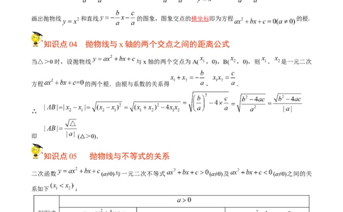 初中数学同步9年级上册第13课用函数观点看一元二次方程(共30页)（教师版）_人教版数学九年级上册_版本二_九年级数学上册（人教版）_专项复习_讲义