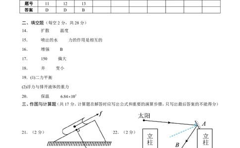 物理(成都卷)(参考答案)_中考押题2026《中考押题》系列（9科全套实时更新中）_2026版中考《金卷考前预测卷》全国多地区版（物理）_物理(四川成都卷)