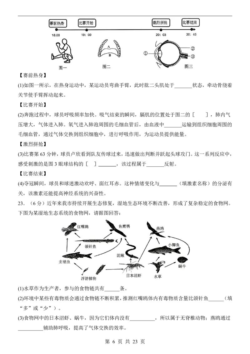生物(河南卷)_中考押题2026《中考押题》系列（9科全套实时更新中）_2026版中考《考前押测卷》地区版（地生）_2026《生物中考&bull;考前押题卷》地区版