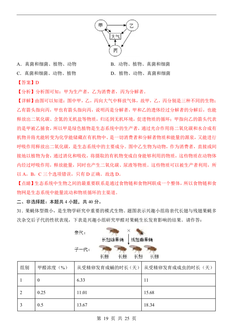 生物(广东卷)_中考押题2026《中考押题》系列（9科全套实时更新中）_2026版中考《考前押测卷》地区版（地生）_2026《生物中考&bull;考前押题卷》地区版
