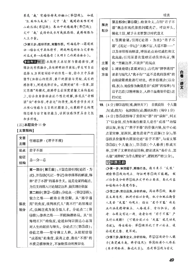 答案解析（含阅卷评分标准）_中考押题2026《中考押题》系列（9科全套实时更新中）_万唯2026版初中《万唯黑白卷》7科全套（辽宁）