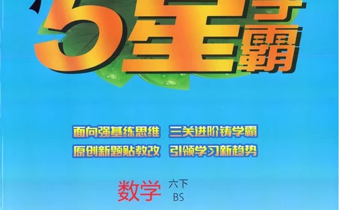 北师数学6下_2026春小学教辅大合集_9-26春《经纶学霸》系列_26春《五星学霸》语数英系列_26春《五星学霸》数学北师下册_2026春《五星学霸》数学BS6下