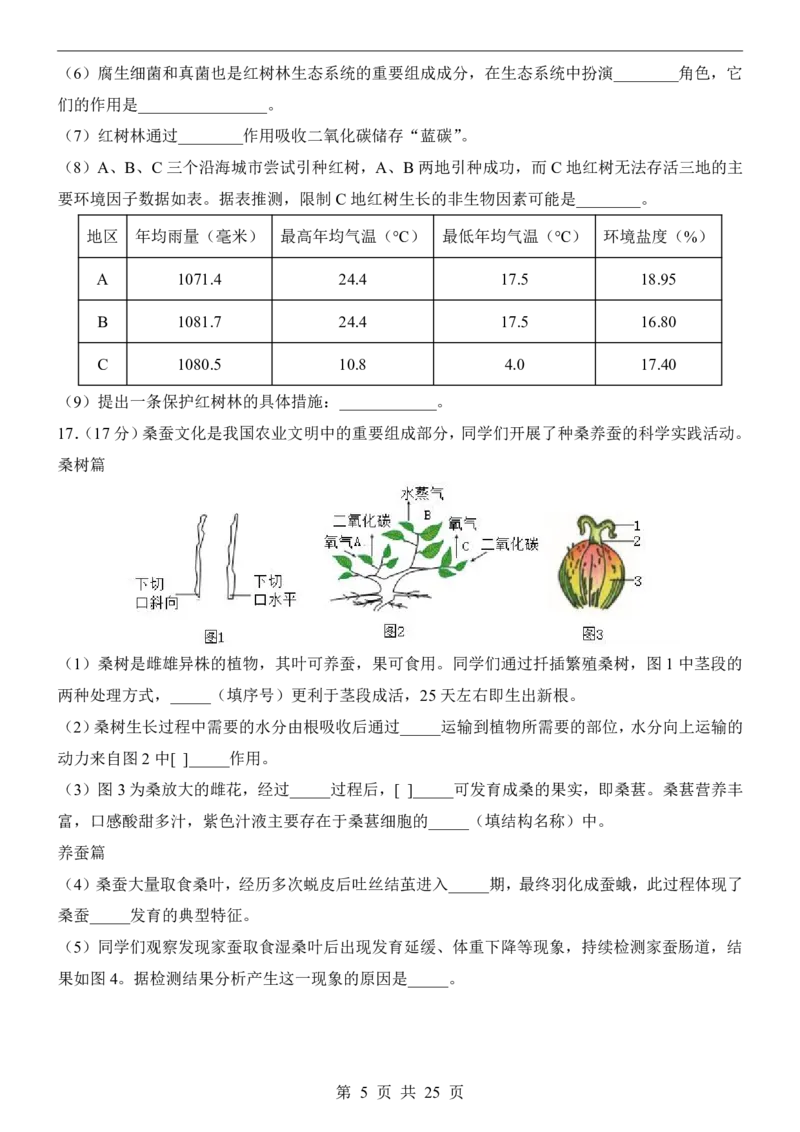 生物(山西卷)_中考押题2026《中考押题》系列（9科全套实时更新中）_2026版中考《考前押测卷》地区版（地生）_2026《生物中考&bull;考前预测卷》地区版