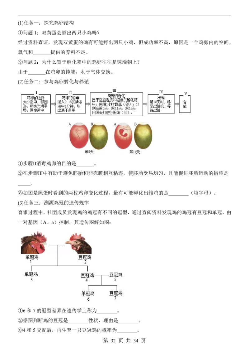 生物(山东卷)_中考押题2026《中考押题》系列（9科全套实时更新中）_2026版中考《考前押测卷》地区版（地生）_2026《生物中考&bull;考前押题卷》地区版