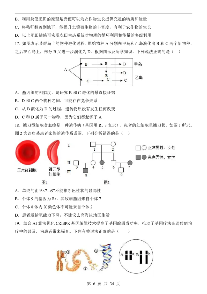 生物(山东卷)_中考押题2026《中考押题》系列（9科全套实时更新中）_2026版中考《考前押测卷》地区版（地生）_2026《生物中考&bull;考前押题卷》地区版