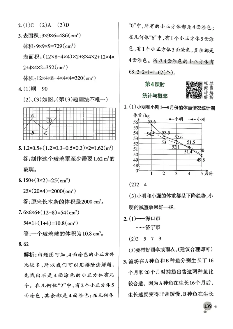 小学学霸作业本人教版五年级下册(参考答案)_2026春人教数学《学霸作业本》_26春《小学学霸作业本》人教数学5下