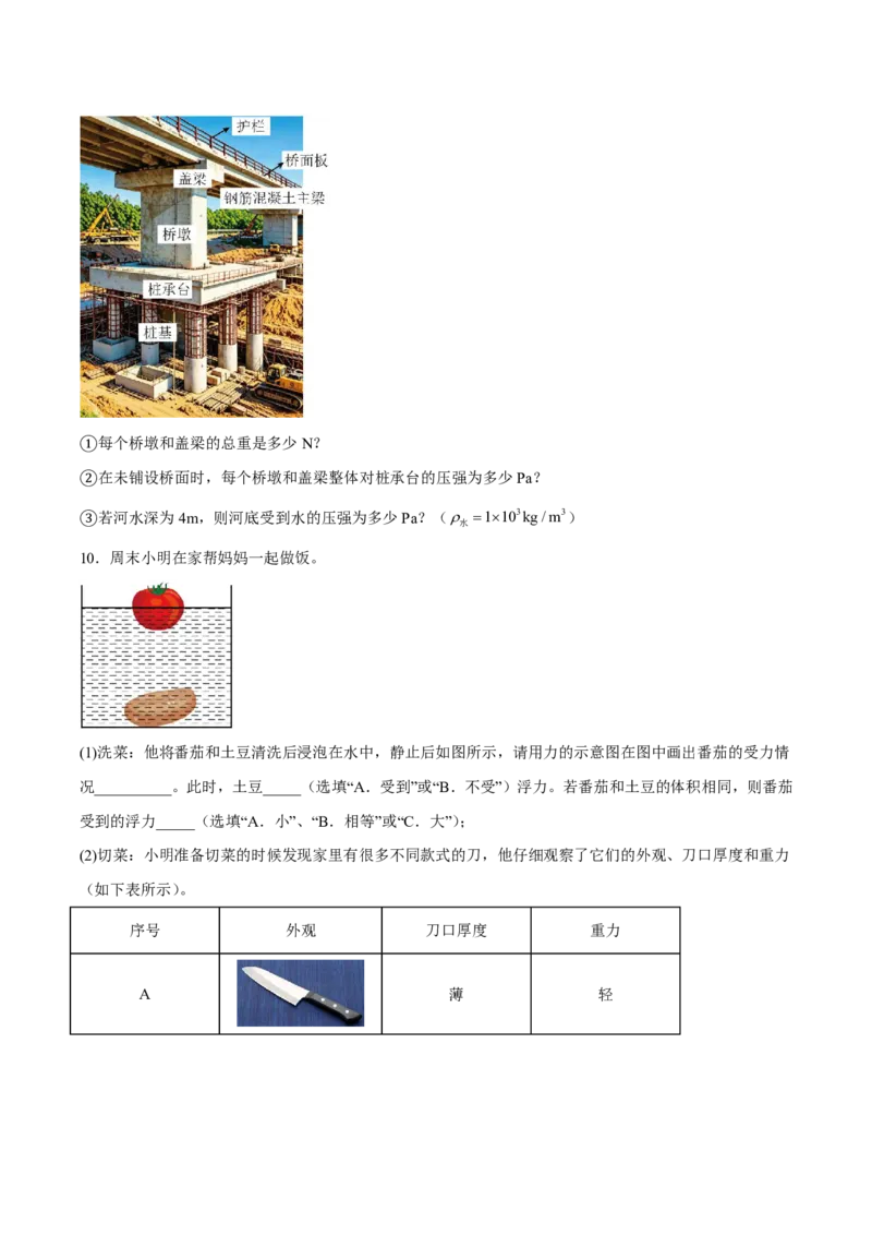 物理(上海卷01)(考试版)_中考押题2026《中考押题》系列（9科全套实时更新中）_2026版中考《金卷考前预测卷》全国多地区版（物理）_物理(上海卷01&middot;新题型)