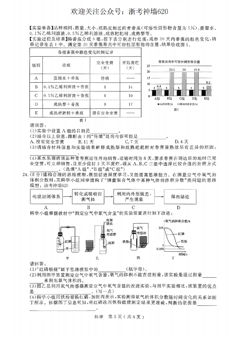 科学卷-2026杭州余杭临平一模_中考押题2026《中考押题》系列（9科全套实时更新中）_浙江2026版中考《浙江一模二模》多地区全套（浙江）_2604杭州余杭临平一模