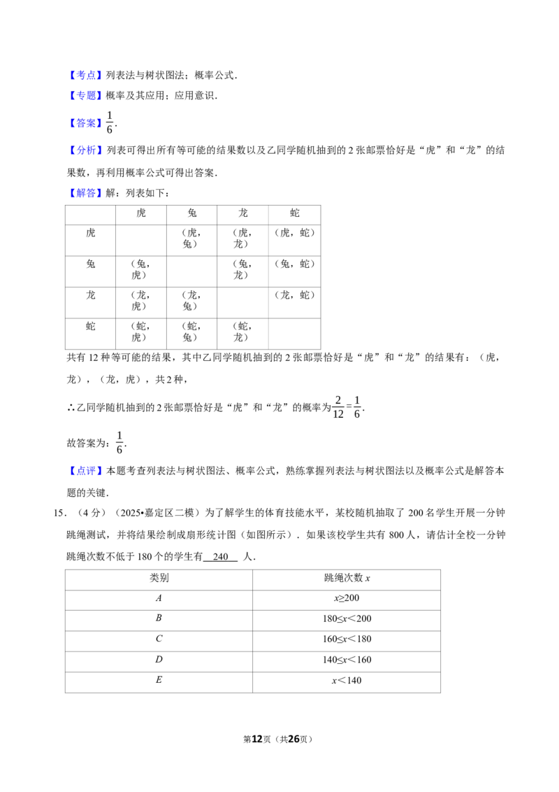 模拟试卷6_中考押题2026《中考押题》系列（9科全套实时更新中）_2026版中考《菁优系列》趋势分析+押题密卷+抢分秘籍+模拟考试_0022026年菁优中考数学趋势分析汇编_模拟篇