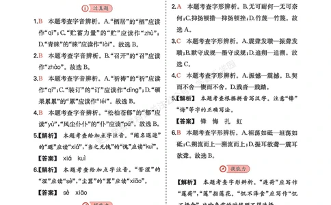 语文_解析册_2026中考押题卷合集_2026新中考中考全科资料_2026版初中《一本》中考训练方案（语文）