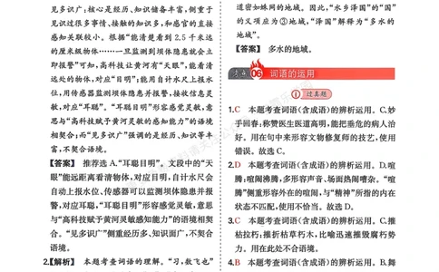语文_解析册_2026中考押题卷合集_2026新中考中考全科资料_2026版初中《一本》中考训练方案（语文）