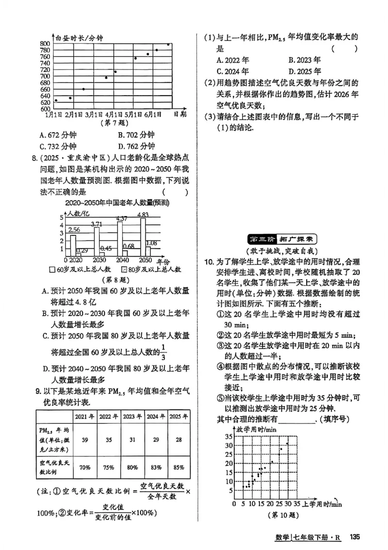 高分突破-数学-7下-作业本_2026中考押题卷合集_2026新中考中考全科资料_2026春初中数学七年级下册《高分突破》含答案（人教版）(1)