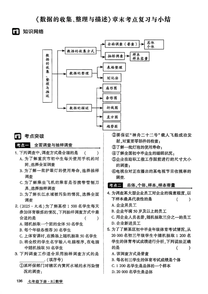 高分突破-数学-7下-作业本_2026中考押题卷合集_2026新中考中考全科资料_2026春初中数学七年级下册《高分突破》含答案（人教版）(1)