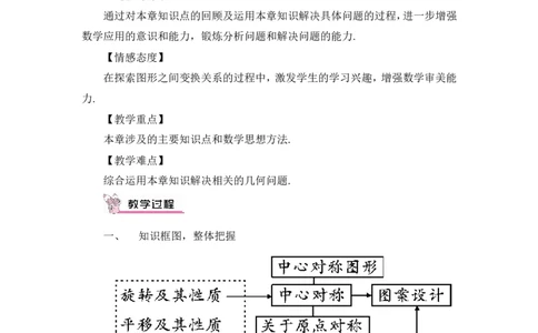 本章热点专题训练（教案）_人教版数学九年级上册_版本二_九年级数学上册（人教版）_教学设计_教案多套_9上数教案推荐_R9数上教案_第二十三章旋转_教案_章末复习