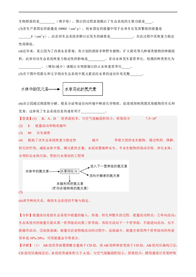 解密15种群与群落（分层训练)（解析版）_通用版（老高考）复习资料_2023年复习资料_二轮复习_高频考点解密2023年高考生物二轮复习讲义+分层训练（全国通用）