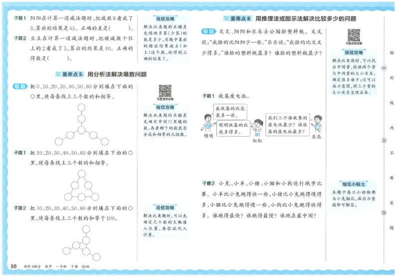 王朝霞培优100分数学人教1下_2026春小学教辅大合集_8-26春《王朝霞》系列_04.2026春WZX培Y100分数学语文人教1-6年级下册_数学《王朝霞培优100分》人教26春