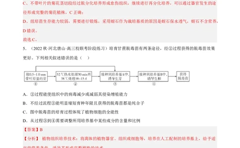 解密18细胞工程（分层训练)（解析版）_新高考复习资料_2023年新高考复习资料_二轮复习_高频考点解密2023年高考生物二轮复习讲义+分层训练（全国通用）288808838