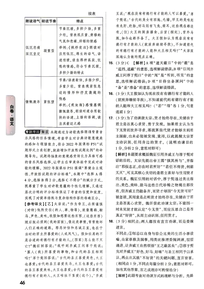 黑白卷语文答案_中考押题2026《中考押题》系列（9科全套实时更新中）_万唯2026版初中《万唯黑白卷》7科全套（湖南）_黑白卷语文