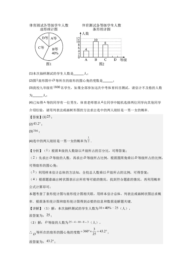 期末考前满分冲刺之中等易错题（教师版）(人教版九上）_人教版数学九年级上册_版本二_九年级数学上册（人教版）_基础中等题型过关专练-U343_2025版
