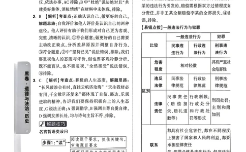 道法历史黑卷答案_中考押题2026《中考押题》系列（9科全套实时更新中）_万唯2026版初中《万唯黑白卷》7科全套（武汉）_政史