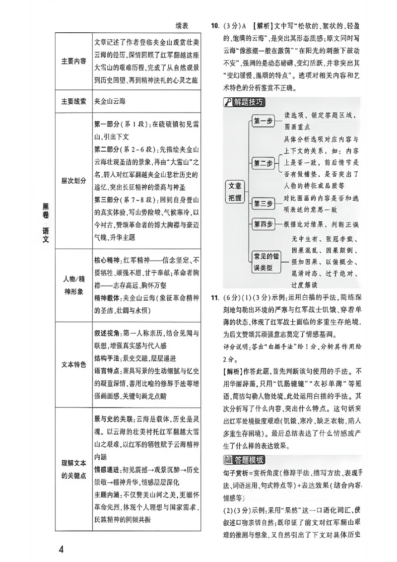语文黑卷答案_中考押题2026《中考押题》系列（9科全套实时更新中）_万唯2026版初中《万唯黑白卷》7科全套（福建）_万维语文