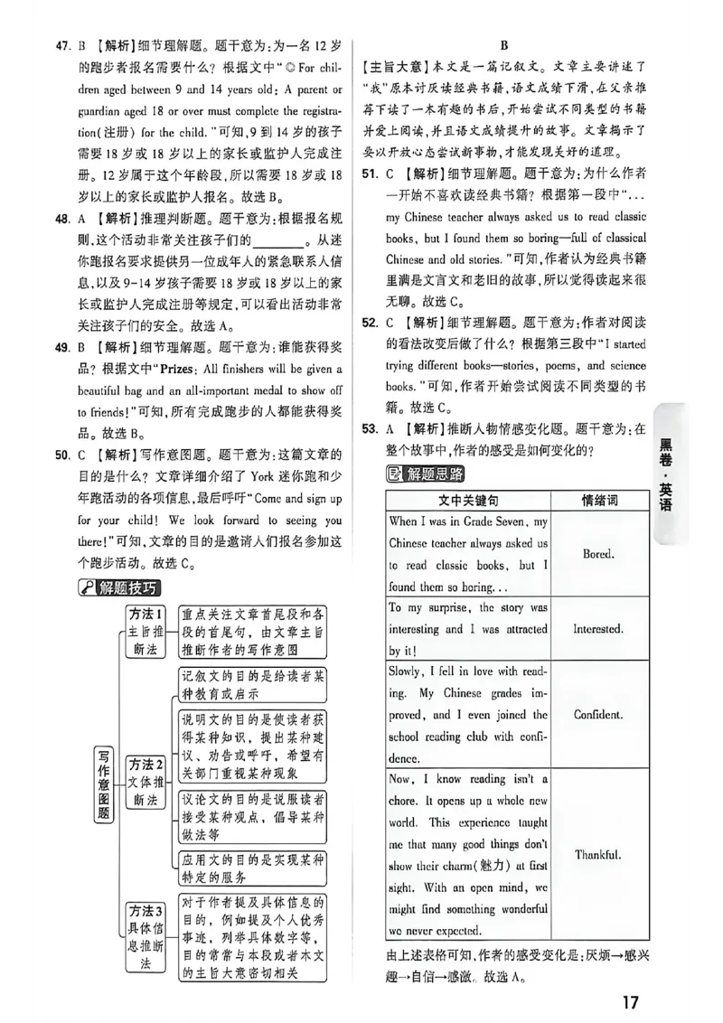英语黑卷答案_中考押题2026《中考押题》系列（9科全套实时更新中）_万唯2026版初中《万唯黑白卷》7科全套（福建）_万维英语