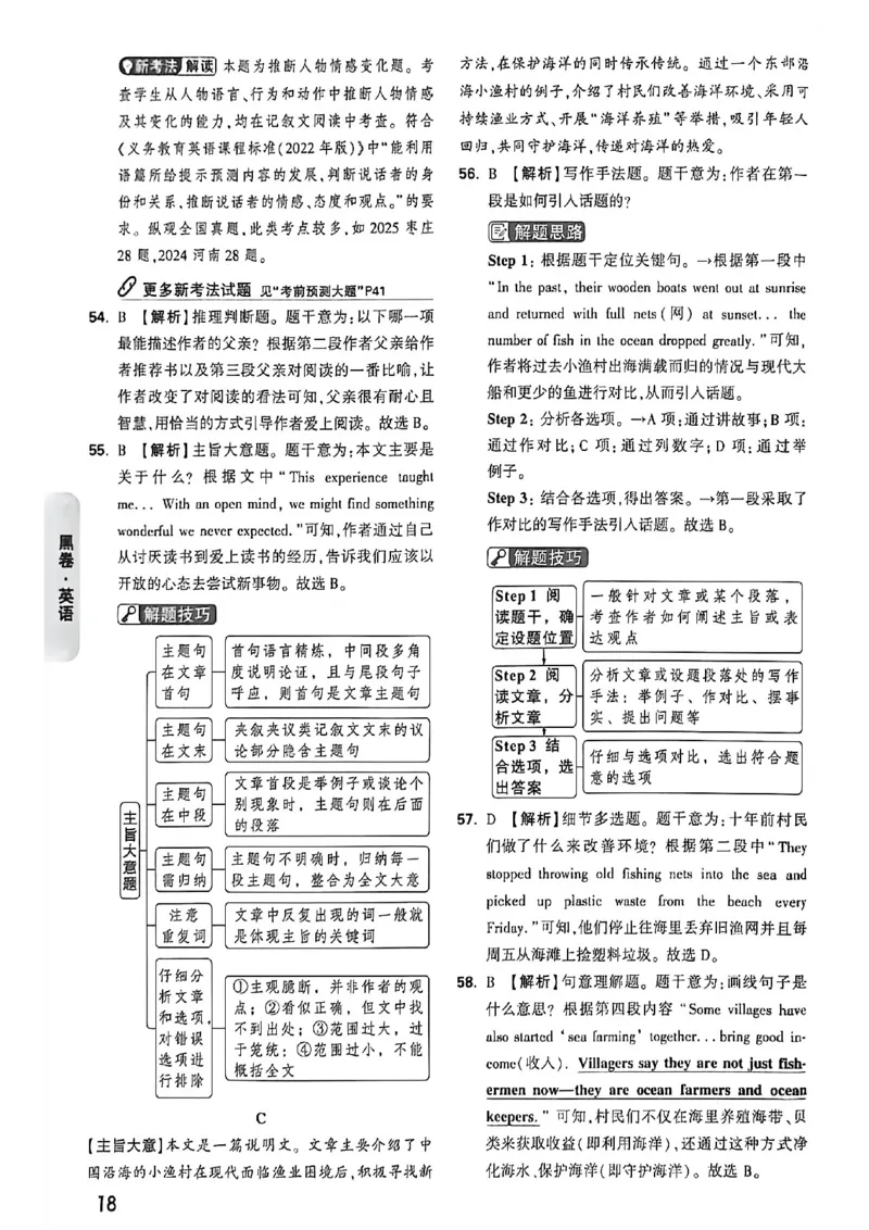 英语黑卷答案_中考押题2026《中考押题》系列（9科全套实时更新中）_万唯2026版初中《万唯黑白卷》7科全套（福建）_万维英语