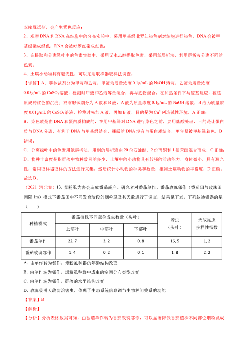 解密15种群与群落（讲义)（教师版）_新高考复习资料_2023年新高考复习资料_二轮复习_高频考点解密2023年高考生物二轮复习讲义+分层训练（全国通用）288808838