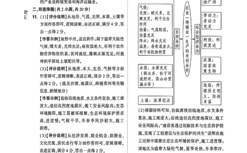 黑白卷答案_中考押题2026《中考押题》系列（9科全套实时更新中）_万唯2026版初中《万唯黑白卷》地生（内蒙古）
