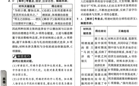 黑卷历史答案_中考押题2026《中考押题》系列（9科全套实时更新中）_万唯2026版初中《万唯黑白卷》7科全套（山东）_2026《万唯中考&bull;山东黑白卷》历史
